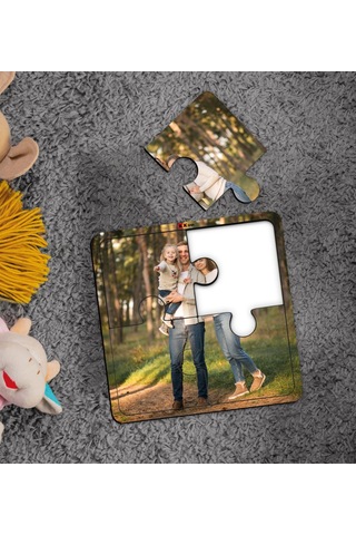 Bk Toys Çocuklar Özel Fotoğraflı Eğitici-Öğretici Ahşap 4 Parça Yapboz