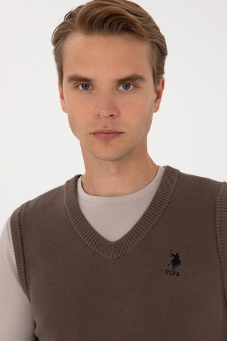 U.s. Polo Assn. Erkek Vizon Süveter 50316843-vr052 Vizon
