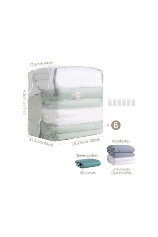 Beyyine Home Büyük Boy 80cm X 100cm X 50cm Küp Vakumlu Hurç & Vakumlu Poşet & Yorgan&battaniye&yastık&elbise Çok Renkli