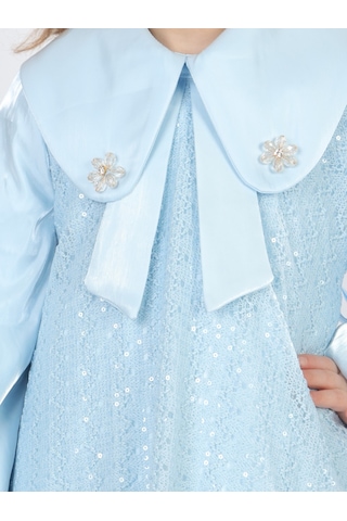 Xo Kids Kız Çocuk Elbise 2-6 Yaş 26471 MAvi