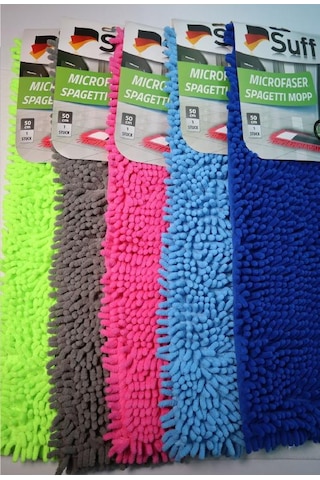 Suff1 Adet Nemli Ve Kuru Makarna Mop Ucu Mikrofiber Paspas Yedeği 40 Cm