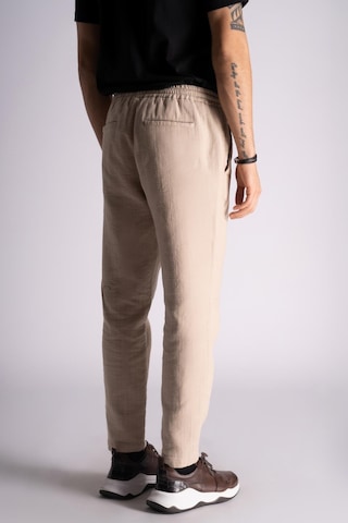 Pamuk Comfort Fit Jogger Bel Pantolon Bej Bej