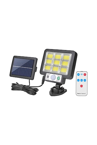 Jx-f108 108 Ledli Güneş Enerjili Solar Lamba Kumandalı 3.5m Kablo