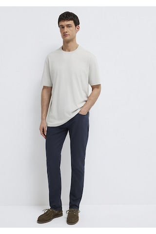 Mavi - Gri Basic Tişört 0613466-70077 Gri