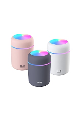 Demirkol Store 300 Ml Ulrasonik Hava Nemlendirici Buhar Makinesi Ve Aroma Difüzörü (antrasit)