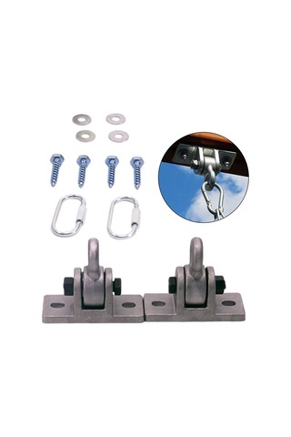 Suntek Ahşap Kapalı Veranda Için Salıncak Askıları Ağır Gümüş