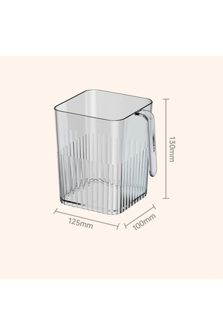 Shineyee Pet Materyal Cam Kapaklı Buzdolabı Yan Kapı Depolama Kutusu - Yiyecekleri Farklılaştırır, Taze Tutar, 12.5x13x10 Cm Şeffaf Şeffaf