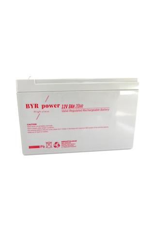 Byr Power Akülü Araba Aküsü 12V 9Ah 20Hr