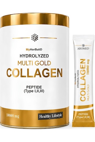Aromel Type I II III 10000 MG Multi Gold Hidrolize Kolajen 30 Şase 300 G