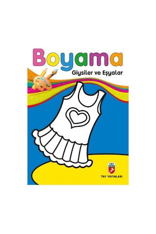 Kalın Boyama Kitabı Meyveler, Çiçek Kız, Giysiler, Hayvanlar 5 Kitap