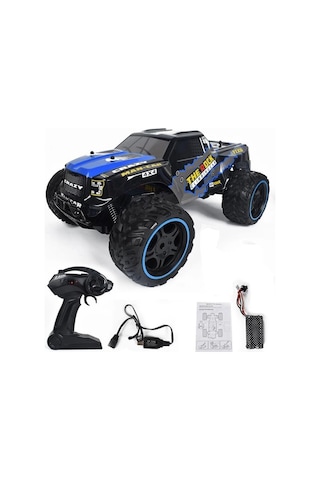 Kumandalı Dev Oyuncak Off-road Aracı 15km/h Hız 1:10 Full Fonksiyon Mavi Mavi