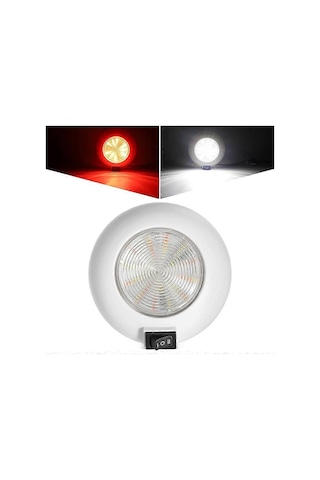 1 Adet 4 İnç Yuvarlak Led Yardımcı Kubbe Işığı Ev Kamyon Karavan Römork Tekne Uçak İç Aydınlatma Yüksek Güçlü Led Gömme Aydınlatma Çok Renkli