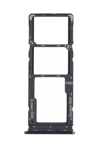 Tecno Camon 12 Air Sim Tepsisi - Siyah Sim Ve Sd Kart Yuvası.
