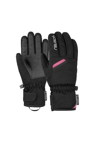 Reusch Coral R-Tex Xt Softshell Kadın Kayak Eldiveni Siyah/Pembe