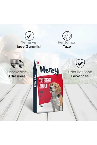 Mercy Biftekli Yetişkin Köpek Maması 15 KG