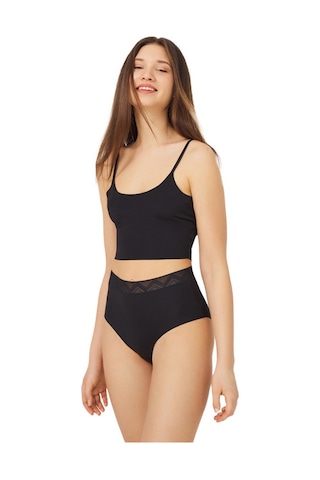 Cottonhill Basic Yüksek Bel Lazer Kesim Bikini Külot 3'lü Paket - 3 Çok Renkli 4 Çok Renkli