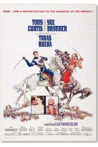 Cakasepetim Yul Brynner Taras Bulba Afiş Ahşap Mdf Tablo