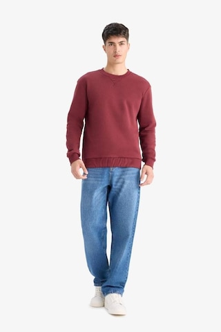 Defacto Regular Fit Bisiklet Yaka Basic Düz Kalın Sweatshirt T3777az25aubr194 Bordo