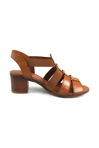 Venüs 185722 Günlük Hakiki Deri Bayan Sandalet-taba Taba
