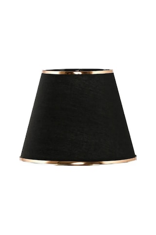 Abajur Şapkası - Yedek Şapka - Abajur Başlığı -kumaş Başlık Siyah