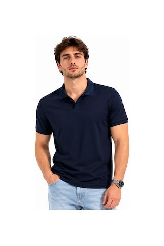 Baglan Erkek Polo Yaka Kısa Kollu Tişört Regular Kalıp T6103 Bgl-st05548 Lacivert