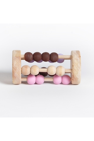 Montessori Ahşap Silindir Abaküs: Renk Ve Zeka Gelişimini Destekl