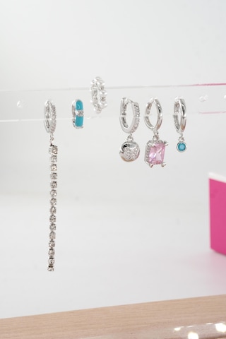 Kadın Vip Seri Özel Tasarım Baget Zirkon Taşlı 6'lı Küpe Seti 0000112