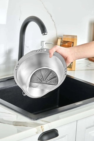Periboia Paslanmaz Çelik Pirinç Süzgeci Karışık Renkli