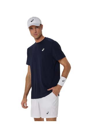 Asics Court Ss Top Erkek Lacivert Kısa Kollu Tshirt 2041a339-400 Lacıvert