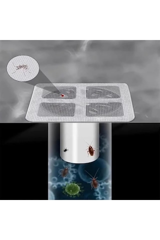 Banyo, Mutfak Ve Lavabo Gider Süzgeci - 10 Adet, Haşere Önleyici 0.2mm Kenar Kalınlığı