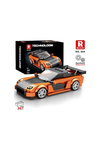 Reobrix Creator 804 Mazda Rx-7 Spor Araba Yaratıcı Yapı Blok Seti Building Blocks - 367 Parça