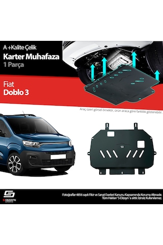 S-dizayn Fiat Doblo Çelik Karter Muhafaza 2023 Üzeri A+ Kalite