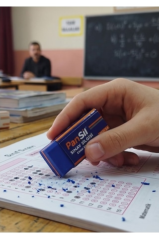 Sınav Silgisi Mavi Silgi Orta Boy 24 Adet Pansil Yumuşak Sınav Silgisi Ufalanmayan Okul Büro Yerli Üretim