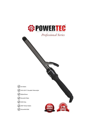 Powertec TR-22 Saç Maşası Siyah