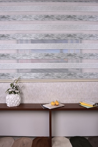 Gri Düz-pliseli Etek Dilimsiz 10790-v11 Zebra Stor Güneşlik Perde