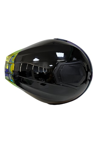 Rivox R1 Revo Kapalı Motosiklet Kaskı Parlak Siyah