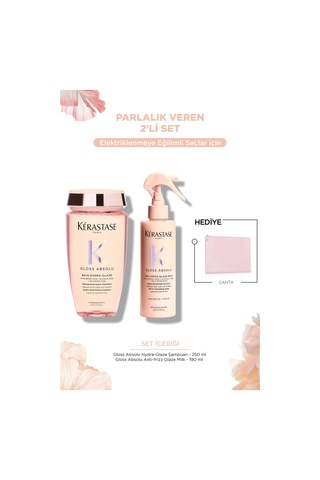Gloss Absolu Elektriklenme Karşıtı Saç Bakım Seti - Bain & Spray