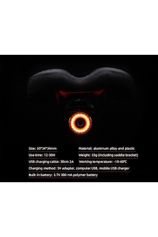 Artfulabode Yanıp X6 Vites Uyarı Usb Şarj Renkli Meilan Işıkları Işık Yalıtımlı Gece Fren Edilebilir Bisiklet Arka Lambası Akıllı 8 Mod Çok Renkli