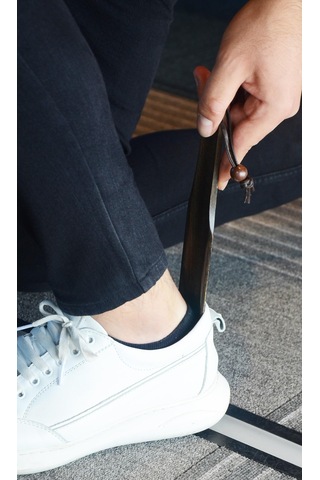 Nyn Ahşap Çekecek 23 Cm Uzunluğunda Ayakkabı Çekeceği Siyah Eskit