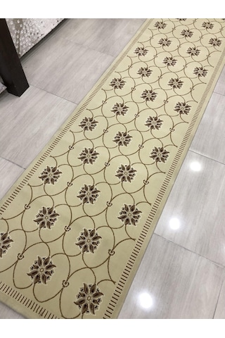 Saray Halı Tifanny 10545 R 80X300 Kahve Krem 3 Metre Yolluk !