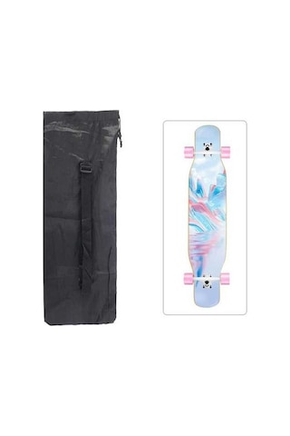 Pazly Suntek Su Geçirmez Longboard Ve Kaykay Çantası Balık 122x38cm Siyah Siyah