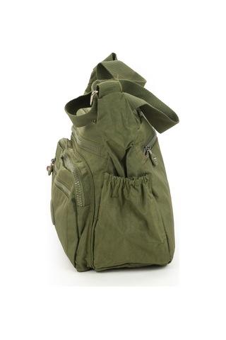 Krinkıl / Klinkır Su Geçirmez Kumaş Çok Gözlü Çapraz Kol Ve Omuz Postacı Çantası Haki 5835 Haki