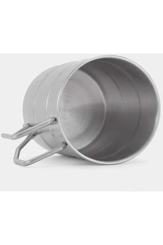 Bloomnest 304 Stainless Steel Camping Cup Set, Portable Hiking Travel Cup, Silver Paslanmaz Çelik Kamp Kupası Seti, Taşınabilir Dağcılık Yürüyüş Seyahat Kupa Gümüş Gümüş Gümüş