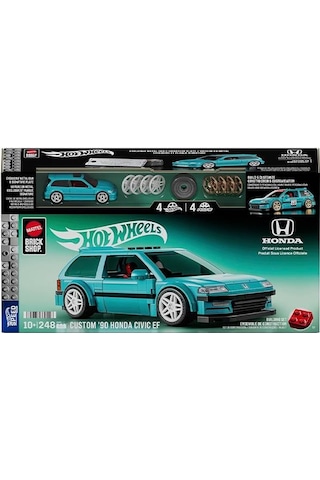 Hot Wheels Custom 90 Honda Civic Ef 248 Parça Araba Yapım Seti Jhf62