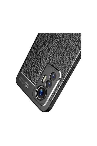 Xiaomi Mi 12 Lite Kılıf Deri Tarzı Niss Silikon Case Kapak