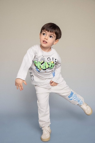 Defacto Baggy Fıt Baskılı Pantolon Erkek Bebek G9964a526spgr503 Gri-gr503