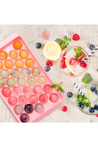 Suofeng 10 Adet Silikon Buz Küpü Tepsisi Seti - 33 Hücreli, Çıkarılabilir Kapaklı, Hızlı Buz Hazırlama Aleti Pp+tpe Malzeme Çok Renkli