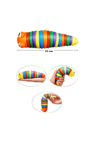 Oyuncak Sevimli Tırtıl Eğitici Sök Tak Tırtıl 20 Cm