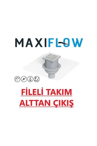 Izoleli Fileli Paslanmaz Yer Sifonu Yükseklik Ayarlı Süzgeç 10X10 N11.245