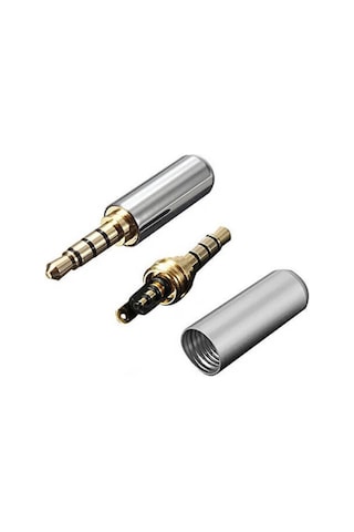 4 Pin Stereo Konnektör - Lehim Tipi - Vidalı Birleşme Gri (540685271)